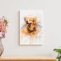 Custom Dog Watercolor Portrait by Tailored Canvases