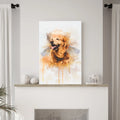 Custom Dog Watercolor Portrait by Tailored Canvases