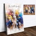 Custom Family Watercolor Portrait II by Tailored Canvases