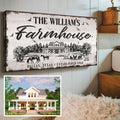 Custom Farmhouse Sign by Tailored Canvases
