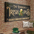 Custom Irish Pub Bar Sign III by Tailored Canvases