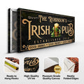 Custom Irish Pub Bar Sign III by Tailored Canvases