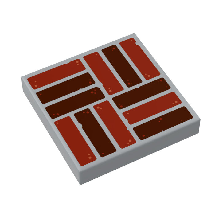 Mason Brick Flooring / Wallpaper 2x2 Tile - B3 Customs by B3 Customs