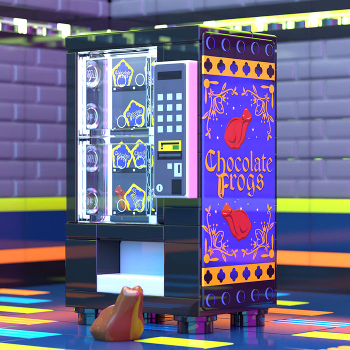 Chocolate Frogs Vending Machine Building Set made using LEGO parts by B3 Customs