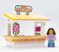 Sweet Air Cotton Candy Stand with Employee Minifig by B3 Customs