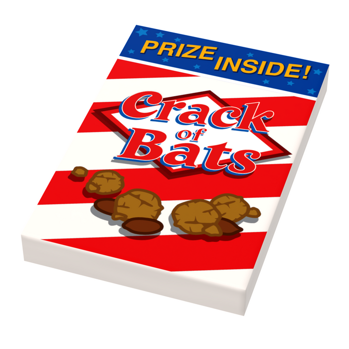 Crack of Bats Minifig Snack (2x3 Tile) by B3 Customs