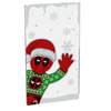 Christmas Deadpool Peek-A-Boo 4x6 Glass Window