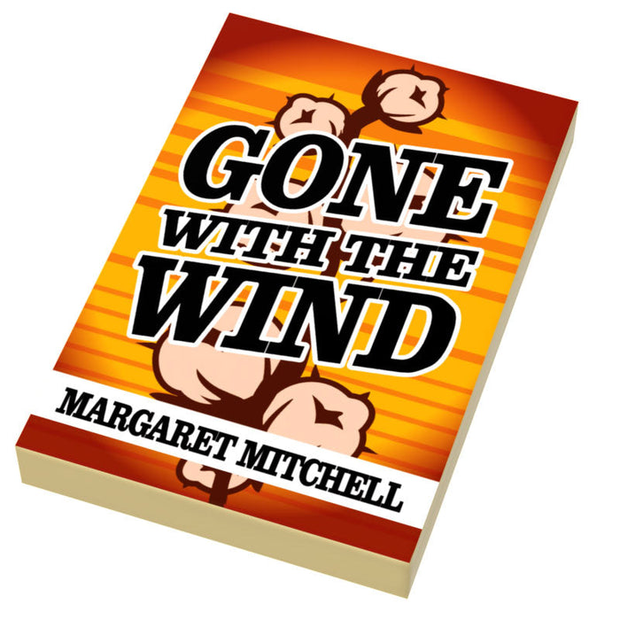 Gone with the Wind Book Tile (2x3) made using LEGO parts by B3 Customs