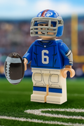 #6 QB NY Football Player Minifig by B3 Customs