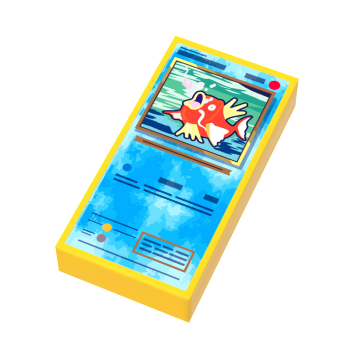 Splash King - Pocketball Card (1x2 Tile) for Minifigs by B3 Customs