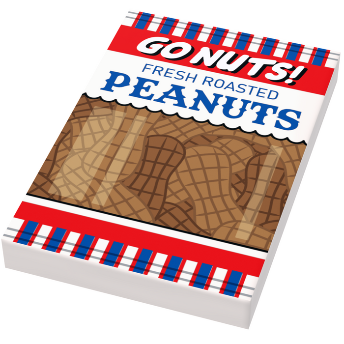 Bag of Peanuts Minifig Snack (2x3 Tile) by B3 Customs