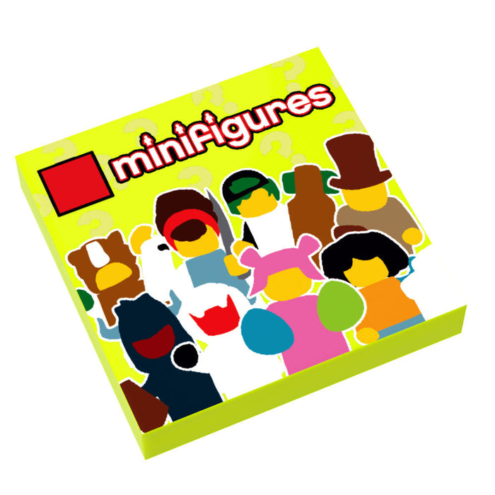 Series 27 CMF Minifig Pack Custom Printed 2x2 Tile - B3 Customs by B3 Customs
