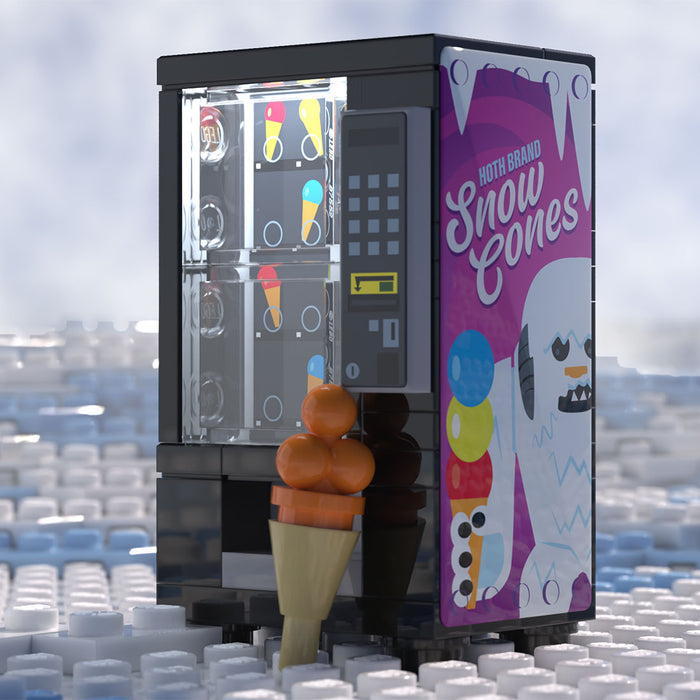 Hoth Snowcones Minifig Vending Machine Building Set made using LEGO parts - B3 Customs by B3 Customs