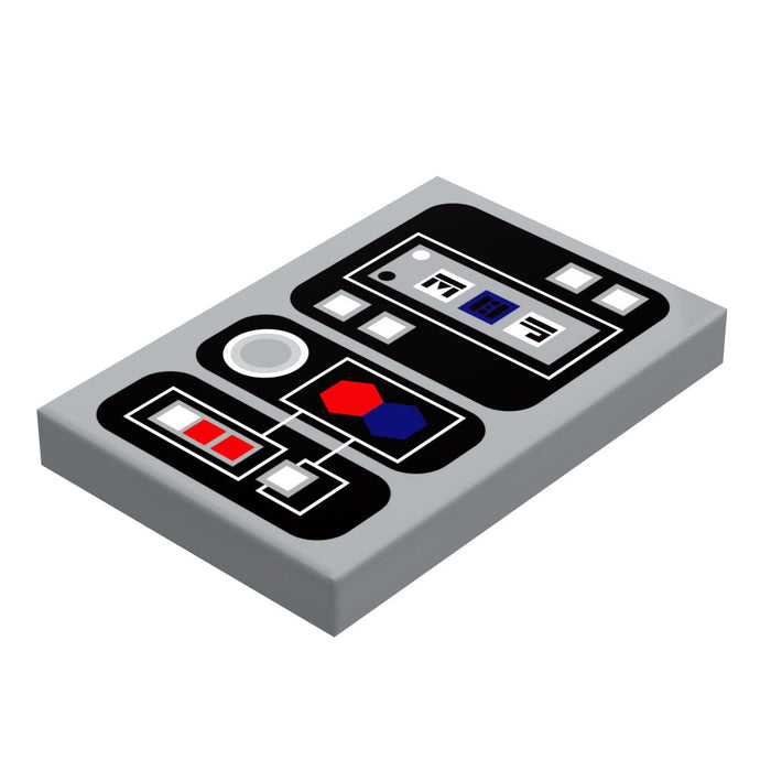 Control Panel #2 for Star Wars/Space (2x3 Tile) - B3 Customs using LEGO parts by B3 Customs