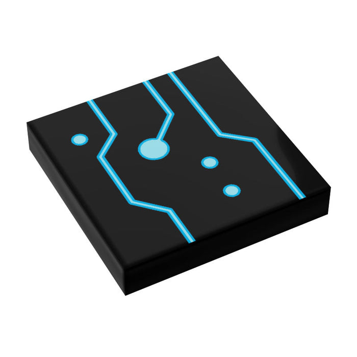BLOK Lightcyle Tech Grid Flooring / Wallpaper 2x2 Tile - B3 Customs by B3 Customs