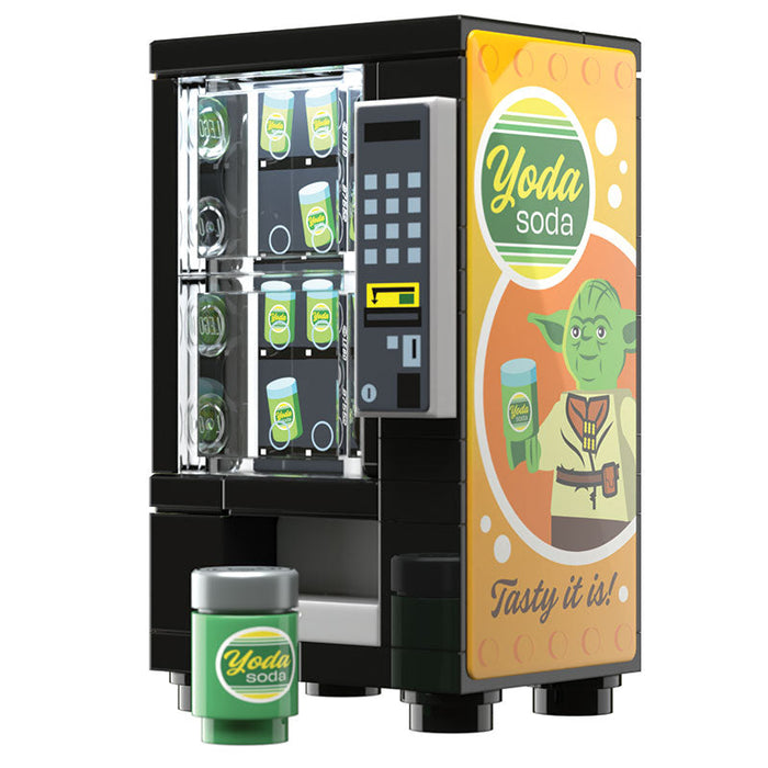 Yoda Soda Vending Machine Building Set made using LEGO parts by B3 Customs