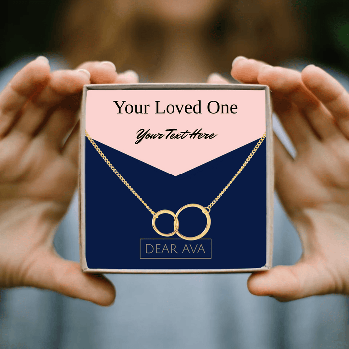 Custom Mother's Day Gift Necklace and Card Bundle by Dear Ava