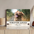 Custom Pet Memorial Sign Forever Loved by Tailored Canvases