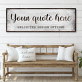 Custom Quote Sign by Tailored Canvases