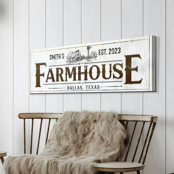 Custom Rustic Farmhouse Sign II by Tailored Canvases