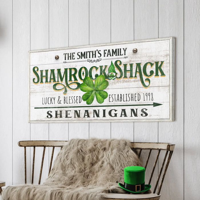 Custom Shamrock Shack Sign by Tailored Canvases