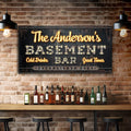 Custom Vintage Rust Basement Bar Sign III by Tailored Canvases