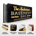 Custom Vintage Rust Basement Bar Sign III by Tailored Canvases