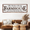 Custom Vintage Rust Farmhouse Sign by Tailored Canvases