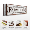 Custom Vintage Rust Farmhouse Sign by Tailored Canvases