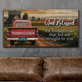 Custom Vintage Truck Couple Sign by Tailored Canvases