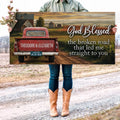 Custom Vintage Truck Couple Sign by Tailored Canvases