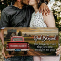 Custom Vintage Truck Couple Sign by Tailored Canvases