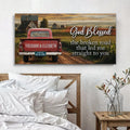 Custom Vintage Truck Couple Sign by Tailored Canvases