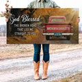 Custom Vintage Truck Couple Sign II by Tailored Canvases