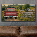 Custom Vintage Truck Couple Sign III by Tailored Canvases
