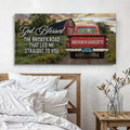 Custom Vintage Truck Couple Sign V by Tailored Canvases