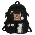 Cute Waterproof Multi-Pocket Women Backpacks with Bear Doll by DailySale