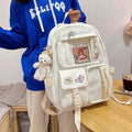 Cute Waterproof Multi-Pocket Women Backpacks with Bear Doll by DailySale