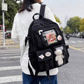 Cute Waterproof Multi-Pocket Women Backpacks with Bear Doll by DailySale