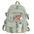 Cute Waterproof Multi-Pocket Women Backpacks with Bear Doll by DailySale