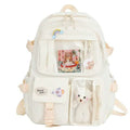 Cute Waterproof Multi-Pocket Women Backpacks with Bear Doll by DailySale