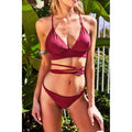 Cupshe Nobody Knows Cross Bikini Set, Size Small by Vanessa Jane
