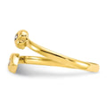 CZ 10k Yellow Gold Toe Rings by Fine Color Jewels
