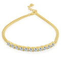 CZ Bar Curb Bracelet by DailySale