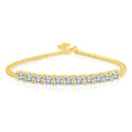 CZ Bar Curb Bracelet by DailySale