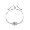 CZ Evil Eye Hamsa Adjustable Bracelet
