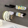 2-Pack: No-Drill Self-Adhesive Toilet Paper Holder – Black & White by DailySale