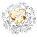 5.71 Carat Genuine Citrine .925 Sterling Silver Ring by Bids.com