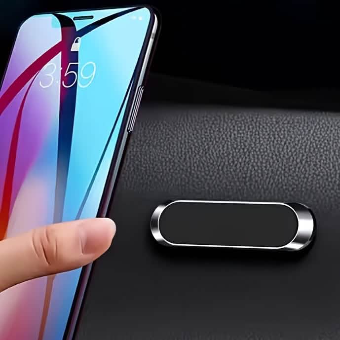 2-Pack: Super Magnetic Car Phone Holder – Black, Compact & Secure Grip by DailySale