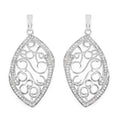 0.73 Carat Genuine White Diamond .925 Sterling Silver Earrings by Bids.com